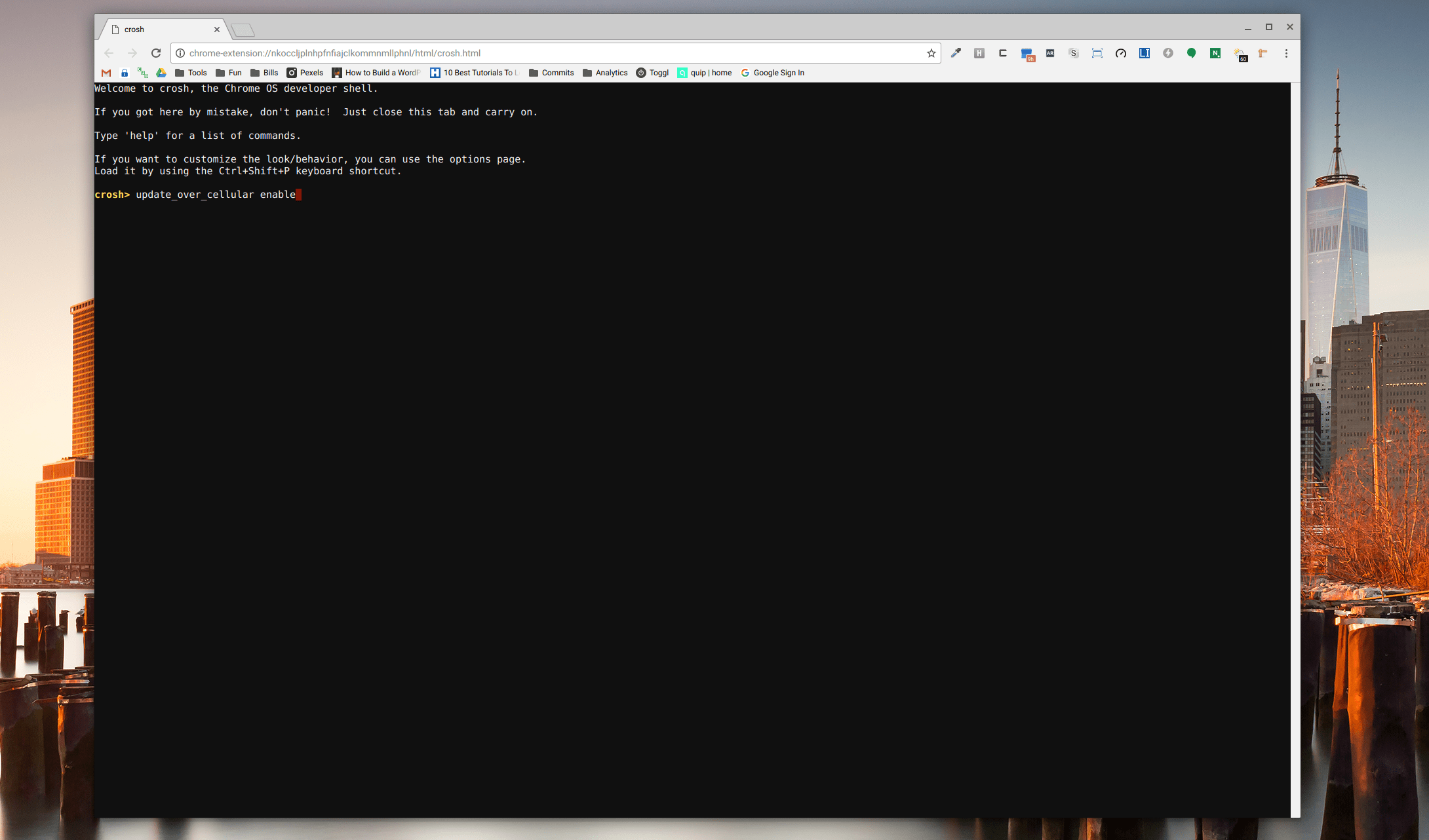 Update Your Chromebook On Mobile Data Hotspot
