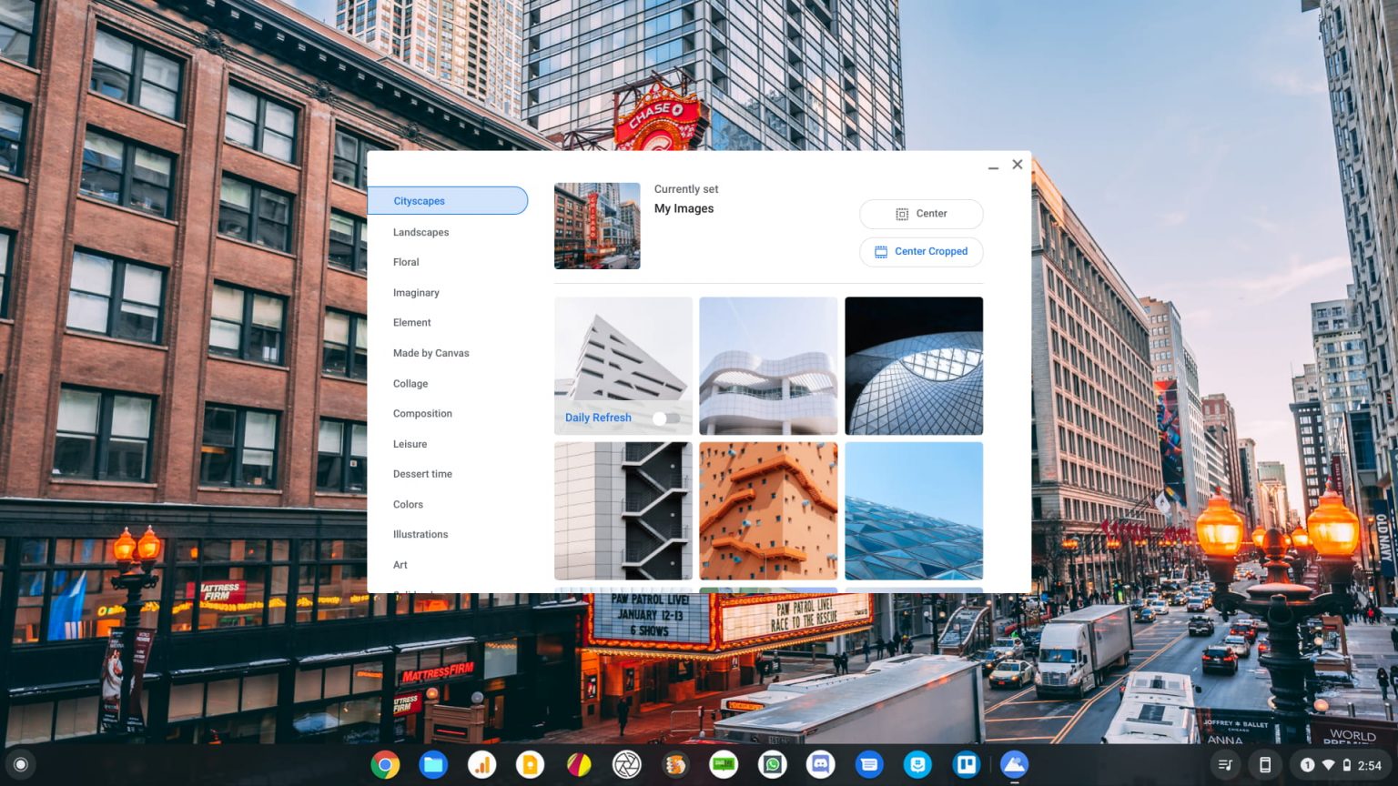 The Chromebook wallpaper app is learning a sweet trick from it’s own