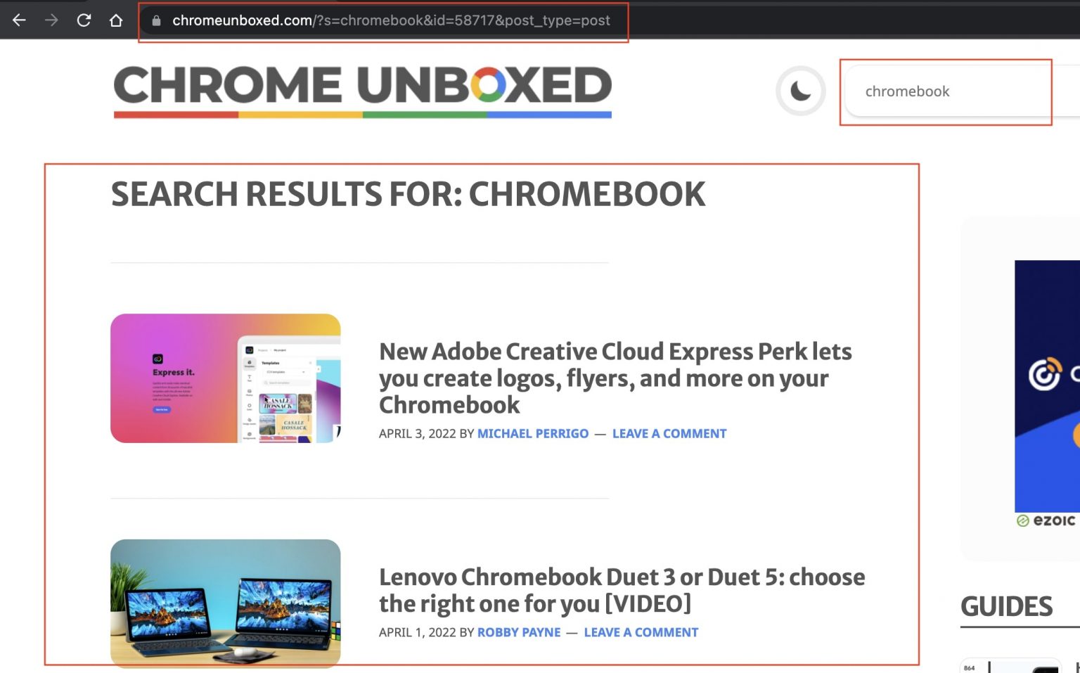 SEARCH WEBSITE IN CHROME intelligence overview