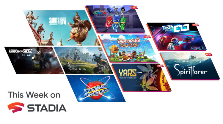 A picture of Stadia Pro games for September 2022