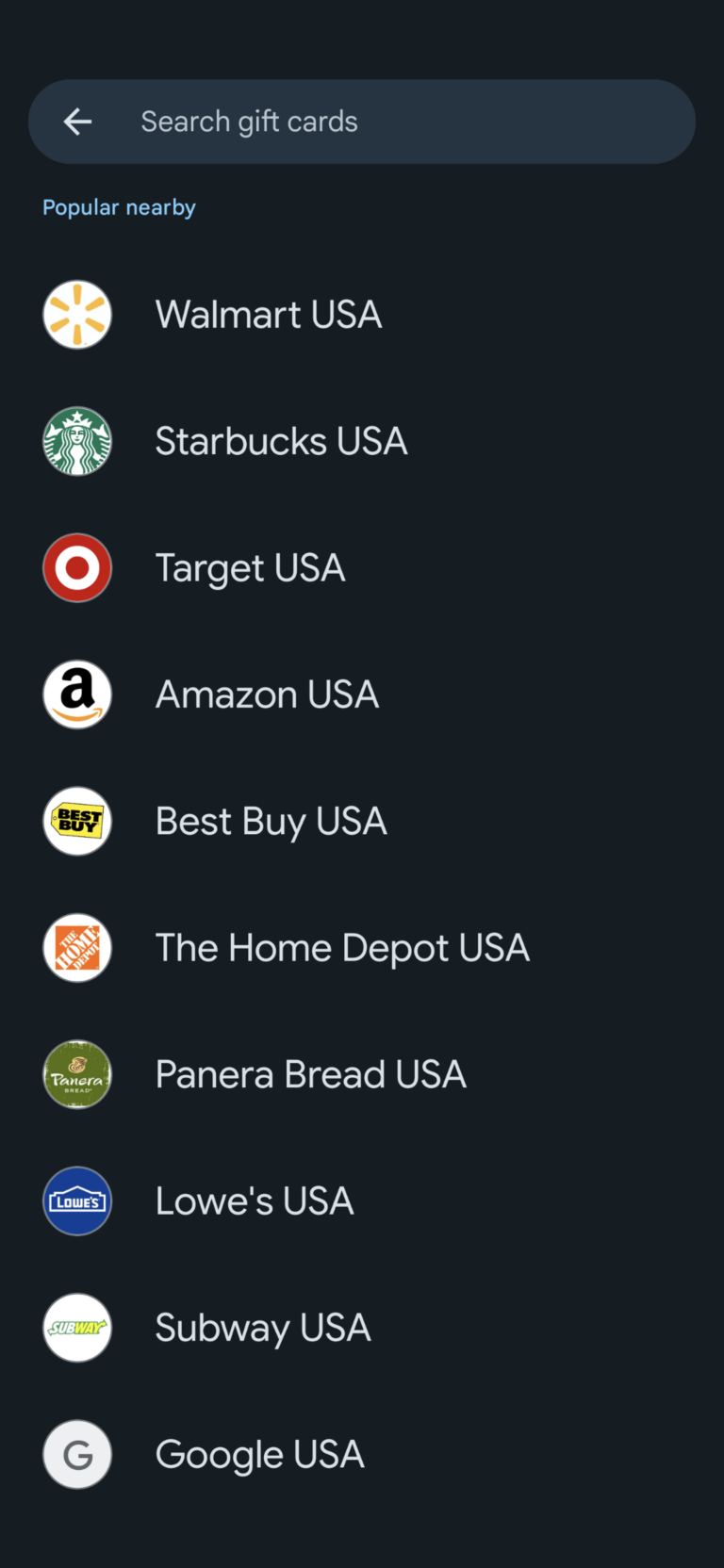 How to add gift cards to the new Google Wallet app