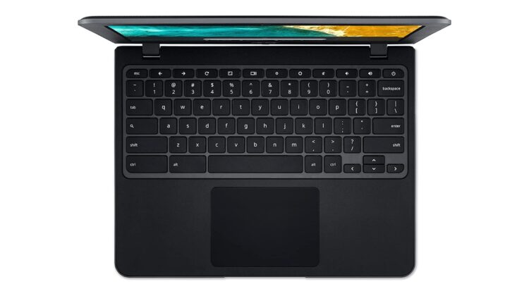 top down image of the acer chromebook 512 keyboard