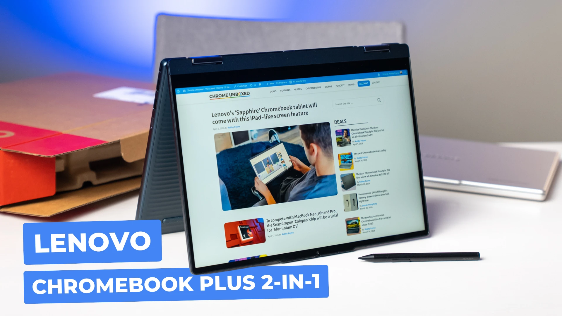 美品　Lenovo Chromebook 2-in-1 本体 Lenovo Chromebook Plus 2-in-1 unboxing [VIDEO]