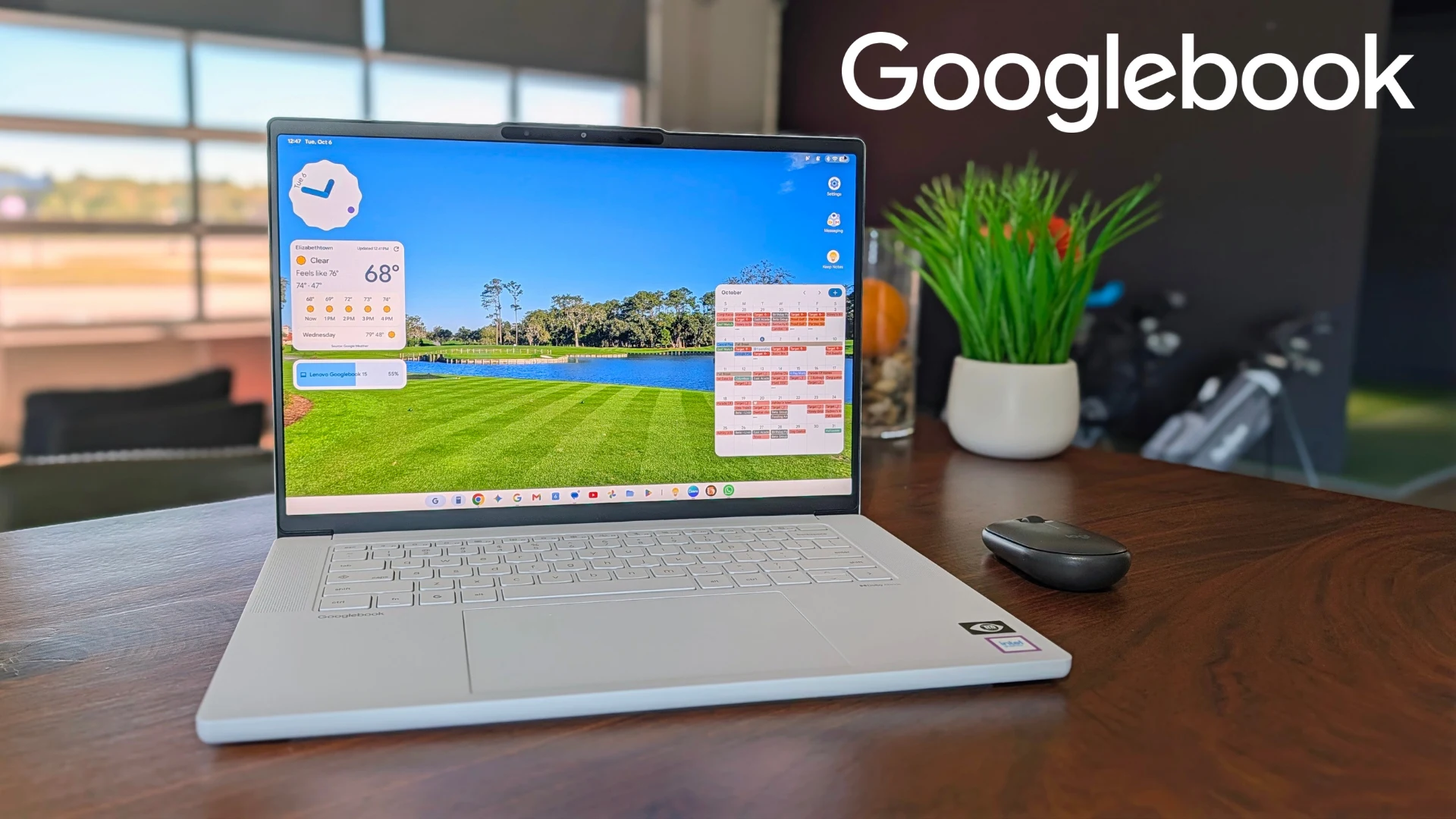 Real desktop widgets and shortcuts on the Googlebook desktop are refreshing